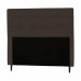 Cabeceira Italian Flex Luna Casal 140x126x7cm Suede Marrom