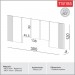 Cabeceira Painel Dalla Costa TW185 Ripado 300x120x5cm Off White Brilho (WW) 100% MDF (DE)