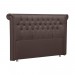 Cabeceira Perfan Mirage Capitonê 202x130x25cm para Cama Queen Size TCA 152 Marrom