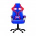 Cadeira Gamer Elg CH08 Flakes Power Com Encosto Reclinável/Almofada Para o Pescoço e Lombar Azul/Vermelho CH08FLK 