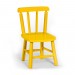 Cadeira Disamóveis Kids Colors Madeira Maciça Amarelo