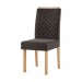 Cadeira Sonetto Elegance Mel Estofada Matelassê Veludo Chocolate MDF 1012634197