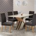 Cadeira Sonetto Elegance Mel Estofada Matelassê Veludo Chocolate MDF 1012634197
