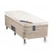 Cama Box Castor Premium D28 Tecnopedic Solteiro 88x188x70 Bege/Branco