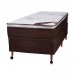 Cama Box Castor Revolution D26 Pocket Solteiro 88x188x70 Branco/Marrom 