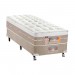 Cama Box Castor Silver Star Air D24+D28 Pocket One Face Solteiro 88x188x72 Bege/Branco 