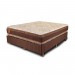 Cama Box Prorelax Bali Casal 138x188x66cm D33 Mola Ensacada com Pillow Top Duplo Marrom Mescla/Branco (BA21/J24)