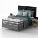 Colchão Probel Berlim Casal 138x188x26cm D28 Mola Ensacada Pillow Euro EPS Branco/Cinza (CT8)