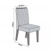 Conjunto de Mesa DJ Móveis Viena Redondo de Madeira e Vidro 136cm com 6 Cadeiras Isis Freijo/Off White-Ipê/Veludo Kraft