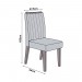 Conjunto de Mesa DJ Móveis Zafira com 8 Cadeiras Isis Madeira Com Estofado 200x100cm Off White/Ipê/Veludo Kraft 