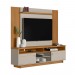 Conjunto Linea Brasil Rack Araçatuba + Painel Aurora Para TV até 60” Nature/Off White