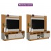 Conjunto Linea Brasil Rack Araçatuba + Painel Aurora Para TV até 60” Nature/Off White