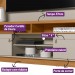 Conjunto Linea Brasil Rack Araçatuba + Painel Aurora Para TV até 60” Nature/Off White