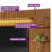 Conjunto Linea Brasil Rack + Painel + 2 Módulos Lateral Ouro Preto Ripado Nature/Off White 810010148-207039