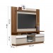 Conjunto Linea Brasil Rack Recife + Painel Aurora Para TV até 60” Freijó/Off White