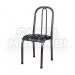 Conjunto Mesa Quality Roma Granito 150x80cm com 6 Cadeiras Preto Craqueado Assento Floral Preto