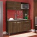 Cozinha Compacta Casamia Bela Dark/Dark