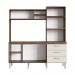 Cozinha Compacta IRM Aline 5 Portas 3 Gaveta Sem Pia Itaúba/Off White CZ6653