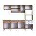 Cozinha Compacta IRM Anita 9 Portas 2 Gaveta Sem Pia Cuba Amêndoa/Branco CZ6692 