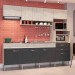 Cozinha Compacta IRM Anita 9 Portas 2 Gaveta Sem Pia Cuba Crema\Grafite CZ6692