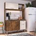 Cozinha Compacta IRM Katy 4 Portas 1 Gaveta Sem Pia Itaúba/Off White CZ6041 