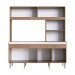Cozinha Compacta IRM Luisa 8 Portas 1 Gaveta Sem Pia Amêndoa/Branco CZ6811