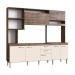 Cozinha Compacta IRM Marília 8 Portas 2 Gaveta Sem Pia Cuba Itaúba/Off White CZ6804