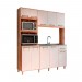 Cozinha Compacta Móveis Paraná Iara Pop 10 Portas 1 Gaveta Sem Tampo Naturale/Off White 2433.48
