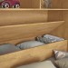 Dormitório Conjugado Solteiro Móveis Europa Lyon 4 Portas 3 Gavetas Com Espelho Com Cama Amêndoa/Off White 13130