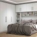 Dormitório Conjugado Casal Móveis Europa Ímola 7 Portas 4 Gavetas Com Espelho Branco Acetinado 100% MDF 13128.163
