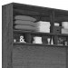 Dormitório Conjugado Casal Móveis Europa Firenze 4 Portas 7 Gavetas 1 Espelhada Amêndoa/Off White/Amêndoa 100% MDF 14639