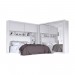 Dormitório Conjugado Casal Móveis Europa Firenze 4 Portas 7 Gavetas 2 Espelhada Branco Acetinado 100% MDF 14266.163 