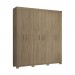 Guarda-Roupa Bambinello Light 6x2 Coimbra 6 Portas 2 Gavetas com Pés Acácia 203007028 