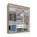 Guarda-Roupa Bambinello Light 6x2 Coimbra 6 Portas 2 Gavetas com Pés Acácia 203007028 