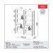 Estante Dalla Costa E92 144,5cm 2 Torres com 1 Porta Basculante e 2 Gavetas Freijó/Preto Fosco (JPF) 100% MDF