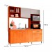 Cozinha Compacta Casamia Lara 5 Portas 1 Gaveta Nature/Off White 583.0001