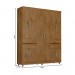 Guarda-Roupa Araplac GR 2230 10 Portas 4 Gavetas Com Pés Freijó 2230-97