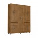 Guarda-Roupa Araplac GR 2230 10 Portas 4 Gavetas Com Pés Freijó 2230-97