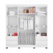 Guarda-Roupa Araplac GR 2264 6 Portas 4 Gavetas Com Pés Branco 2264-50