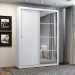 Guarda-Roupa Henn Alegro 2 Portas de Correr 3 Gavetas Com Espelho Branco D167-10