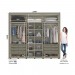 Guarda-Roupa Henn Atalaia 6 Portas 6 Gavetas Com Espelho Com Pés Duna/Cristal D218-35/O930-64