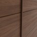 Guarda-Roupa Henn Valência 2 Portas de Correr 6 Gavetas Com 1 Kit Espelhos Com Pés Castanho D288-130/O964-64
