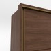 Guarda-Roupa Henn Valência 2 Portas de Correr 6 Gavetas Com 2 Kits Espelhos Com Pés Castanho D288-130/O964-64