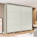 Guarda-Roupa Henn Valência 2 Portas de Correr 6 Gavetas Com Pés Areia D288-133