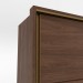 Guarda-Roupa Henn Valência 2 Portas de Correr 6 Gavetas Com Pés Castanho D288-130