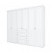 Guarda-Roupa Henn Veneza 6 Portas 4 Gavetas Branco HP D285-05