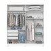 Guarda-Roupa Henn Verg 2 Portas de Correr 3 Gavetas Com Espelho Com Pés Branco D239-66
