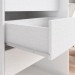 Guarda-Roupa Henn Verg 2 Portas de Correr 3 Gavetas Com Espelho Com Pés Branco D239-66