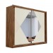 Guarda-Roupa Móveis Europa Santorini 2 Portas de Correr 4 Gavetas Com Espelho Braúna/Off White 100% MDF 15350.192