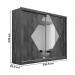 Guarda-Roupa Móveis Europa Santorini 2 Portas de Correr 4 Gavetas Com Espelho Braúna/Off White 100% MDF 15350.192